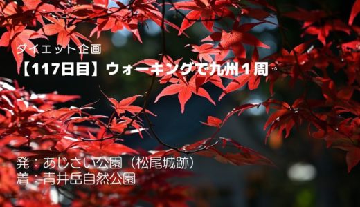 【117日目】見事な紅葉に思わず時間を忘れて見ていたくなる、青井岳自然公園と宮崎県内にある自然公園について