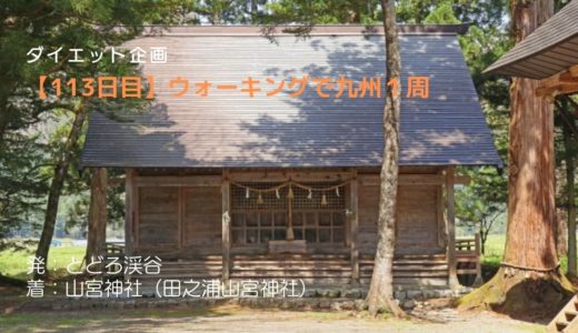 【113日目】県内で最も早く五穀豊穣祈願のダゴ祭りを行う田之浦山宮神社を訪れました。